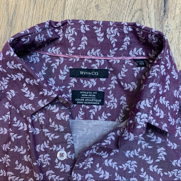RW&CO Athletic Fit Non-Iron Button-Up Dress Shirt - Picture 6 of 7